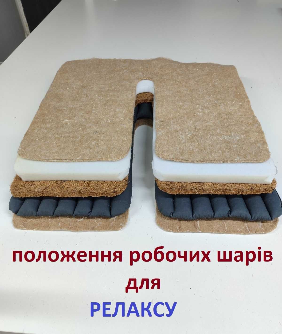 Ортопедические подушки с био наполнителем для кресел. Двухстороние.