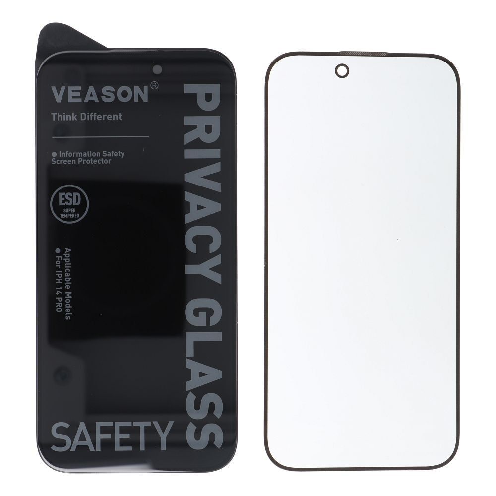 Szkło Hartowane 6D Pro Privacy - do Iphone 14 Pro Max czarny