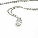 Naszyjnik z diamentem laboratoryjnym 1.26ct IGI – złoto 18K
