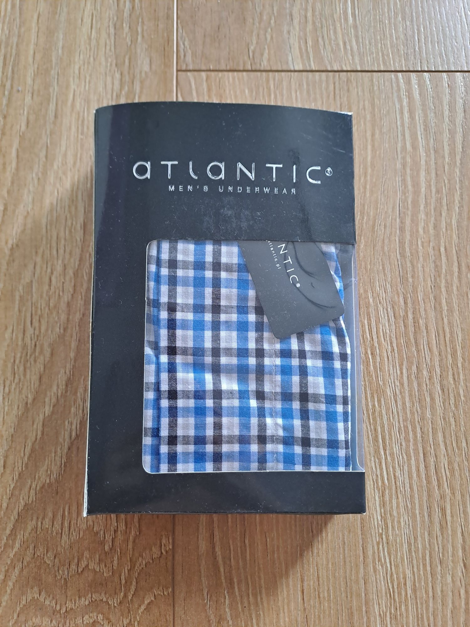 Bokserki męskie Atlantic, rozmiar XXL, tkanina koszulowa, bawełna