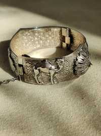 Stara piękna bransoletka z elementami egipskimi