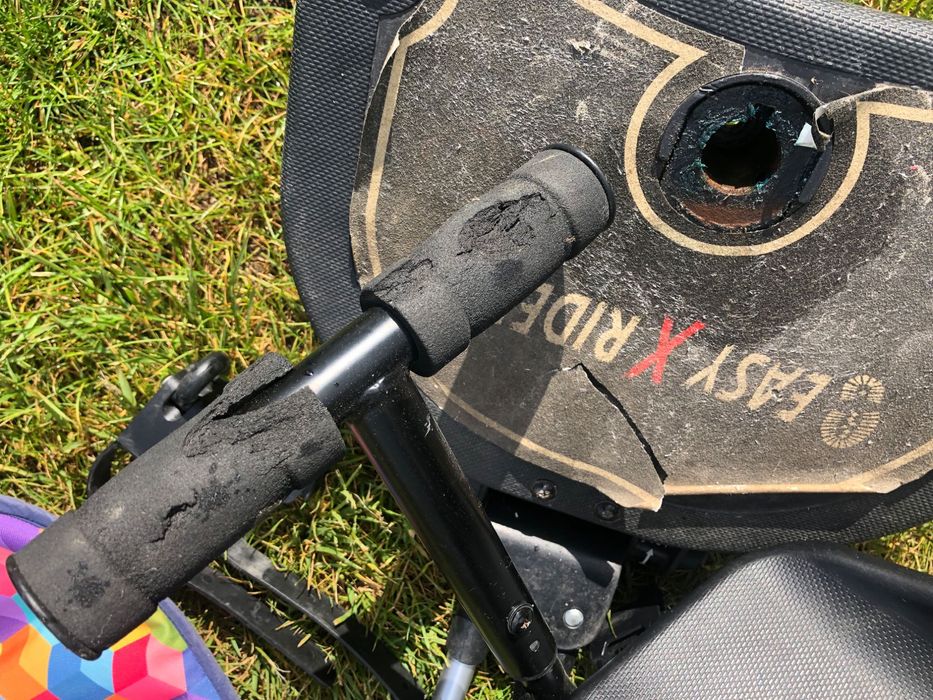 Dostawka do wózka Easy X Rider platformą z siedziskiem
