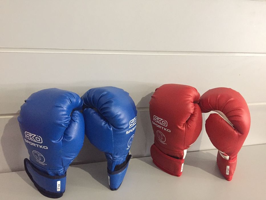 Детские боксерские перчатки Бинты Sportko тренировочные 6,7,8,10,12унц