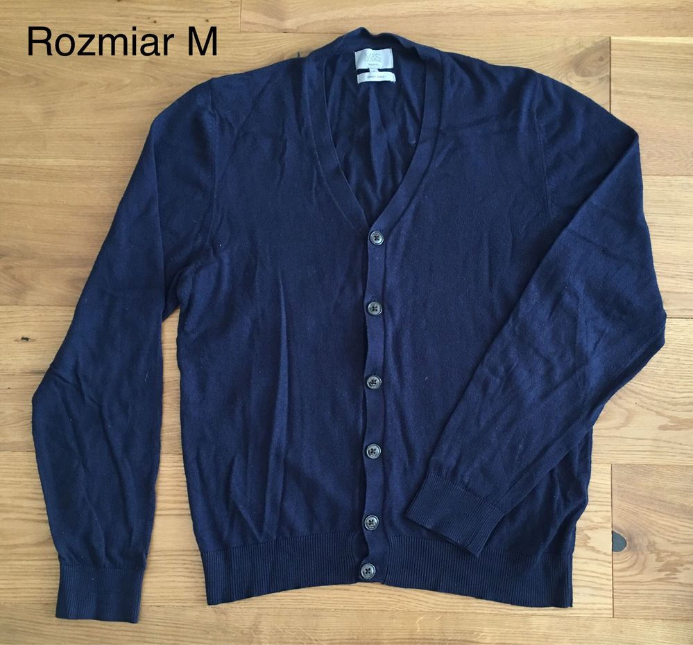 Granatowy sweter/kardigan r.M