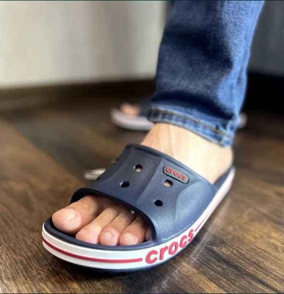 Тапочки Оригінал  крокс Crocs Bayband Slide Charcoal 36-44р