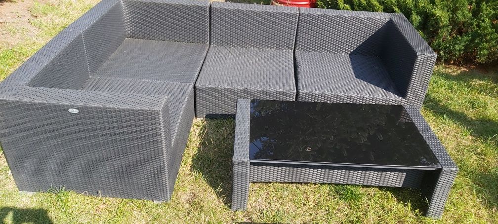 Zestaw ogrodowy rattanowy ratan balkon altanka ogród taras
