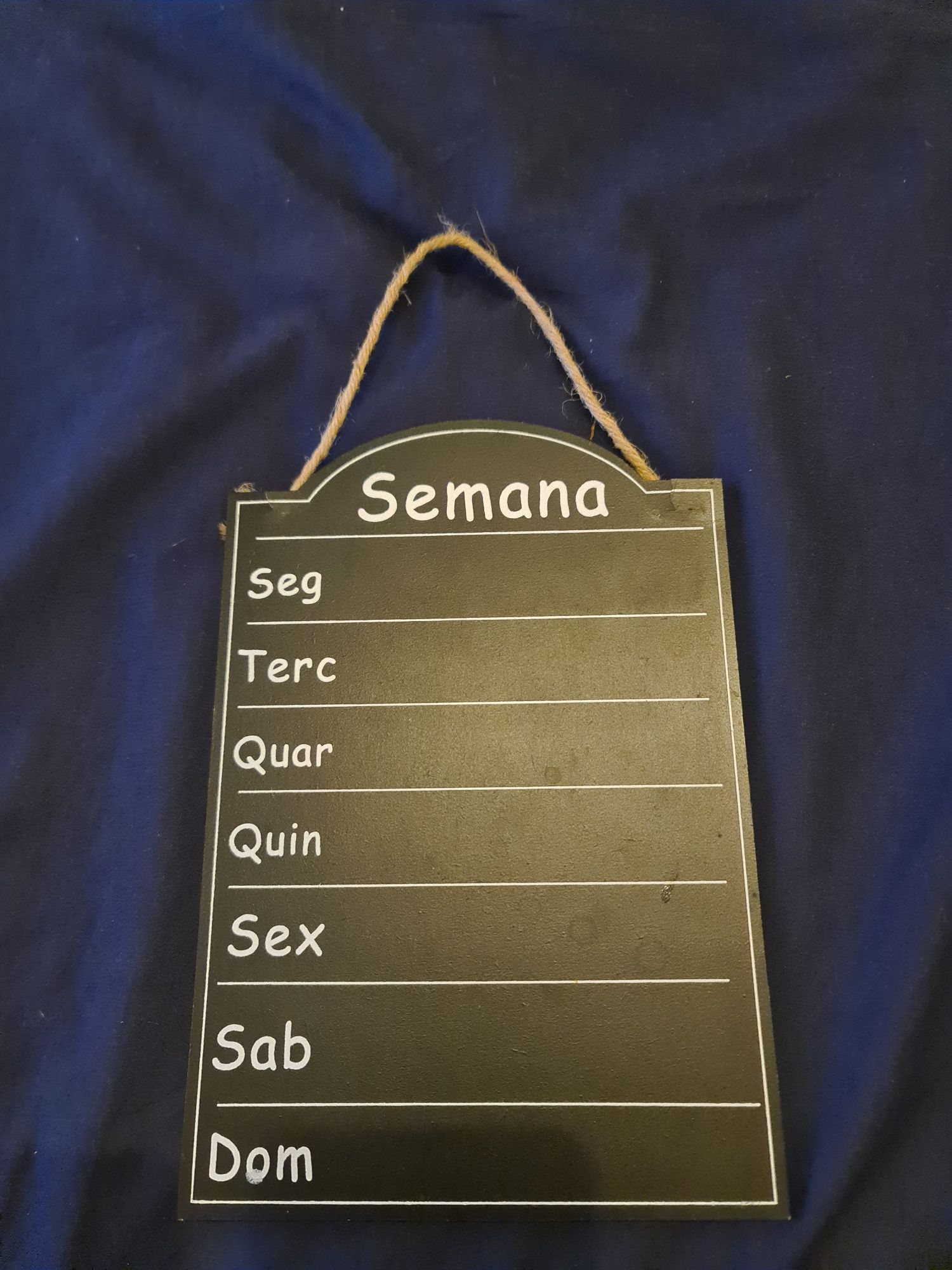 Quadro negro semanal