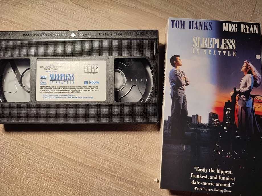 Film  VHS  Sleepless in Seatlle  z  Tom Hanks , wersja NTSC , jez. ang