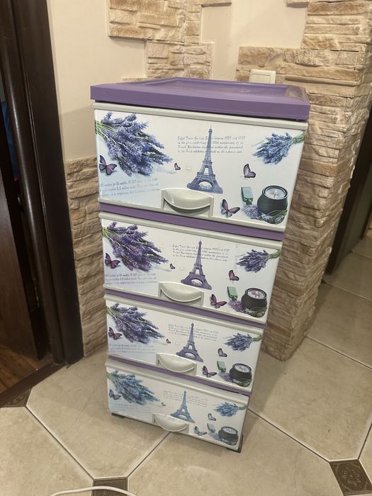 Комод пластиковий на 4 ящики