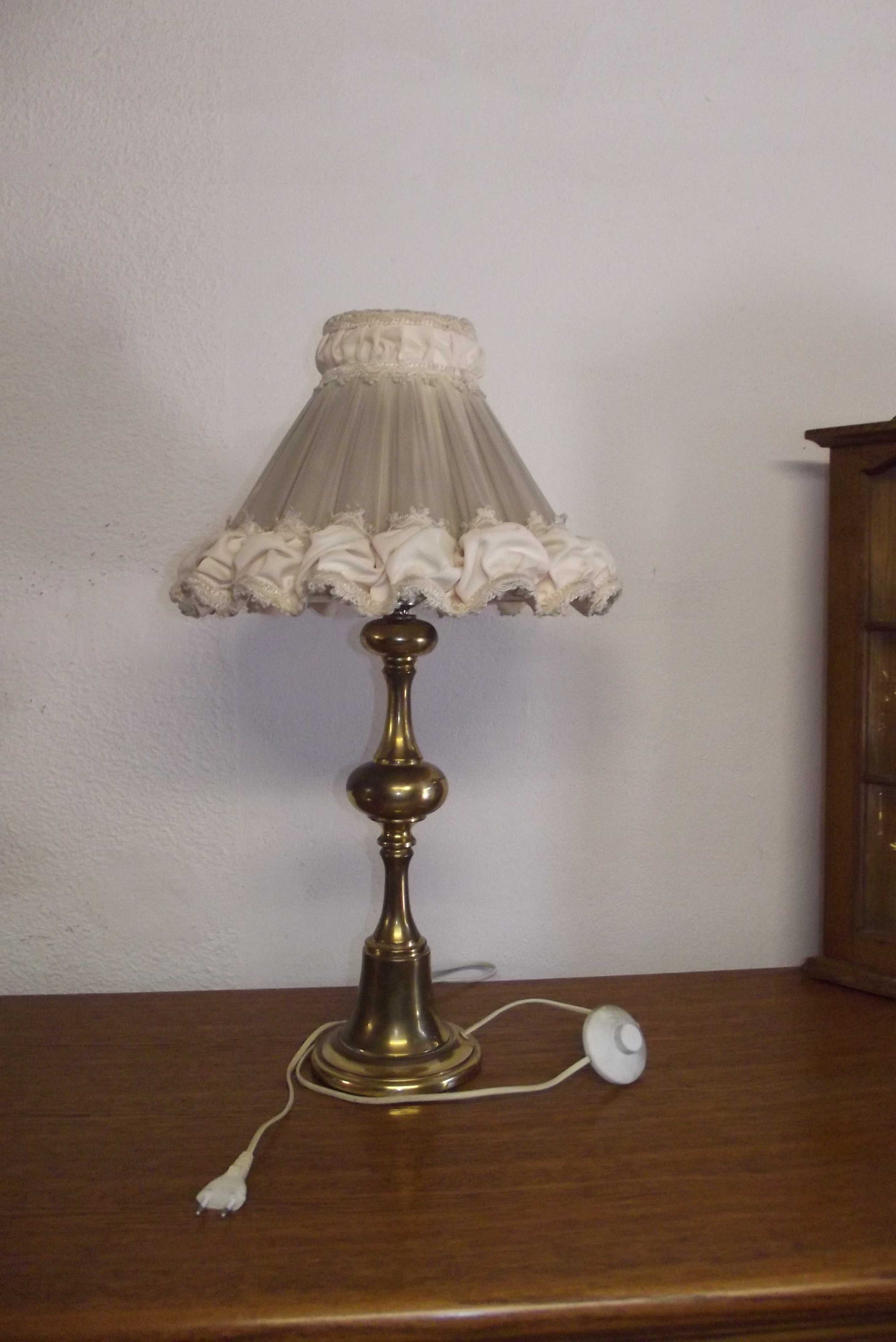 lampa lampka nocna stojąca mosiężna nocna pokojowa dekoracyjna
