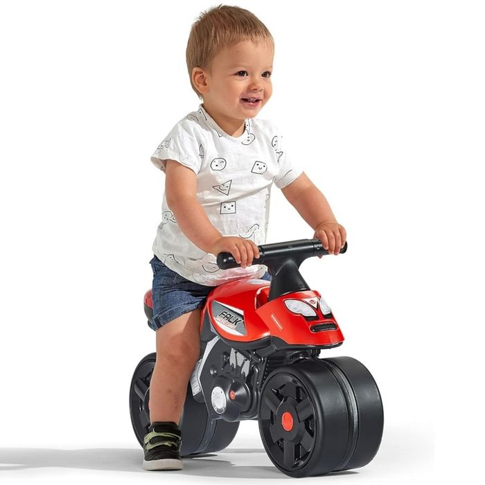 Jeździk Racing Czerwony Szerokie Koła 1+ FALK