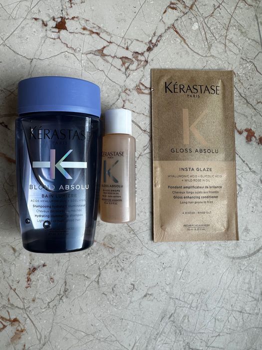 Kerastase Blond Absolu Bain Lumière Shampoo, 80ml, Glaze Drops