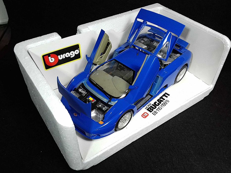 Burago 1:18 - Bugatti EB 110 de 1991, caixa original - made in Italy