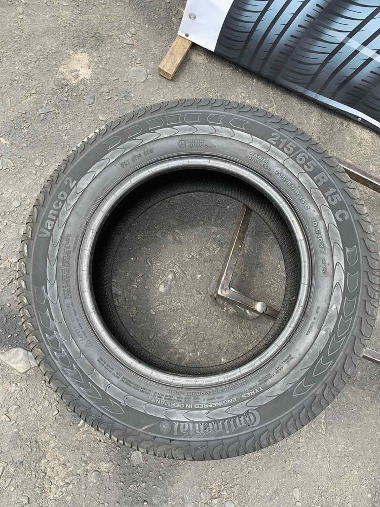 Шини 215/65 R15С пара Continental 2023p літо 6,4мм