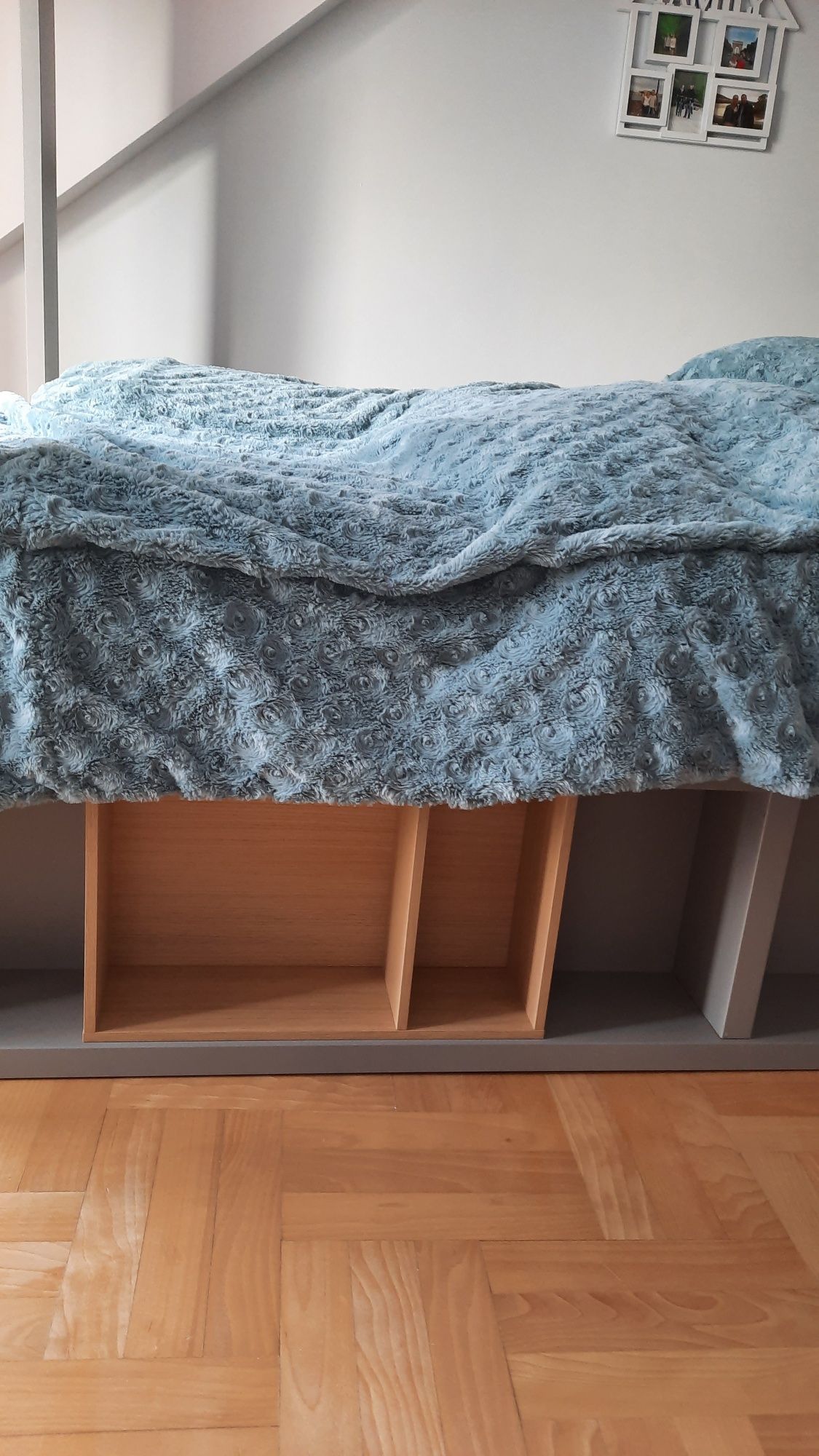 Vox łóżko szare pojemnik pod stelażem pojemnik pod półkami na książki