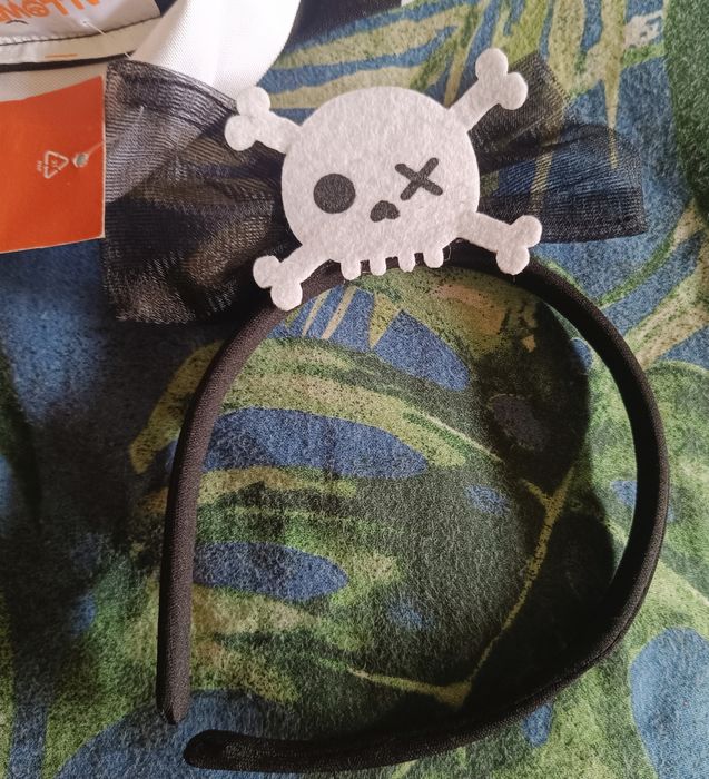 Nowy strój karnawałowy, w stylu Wednesday, metka, opaska