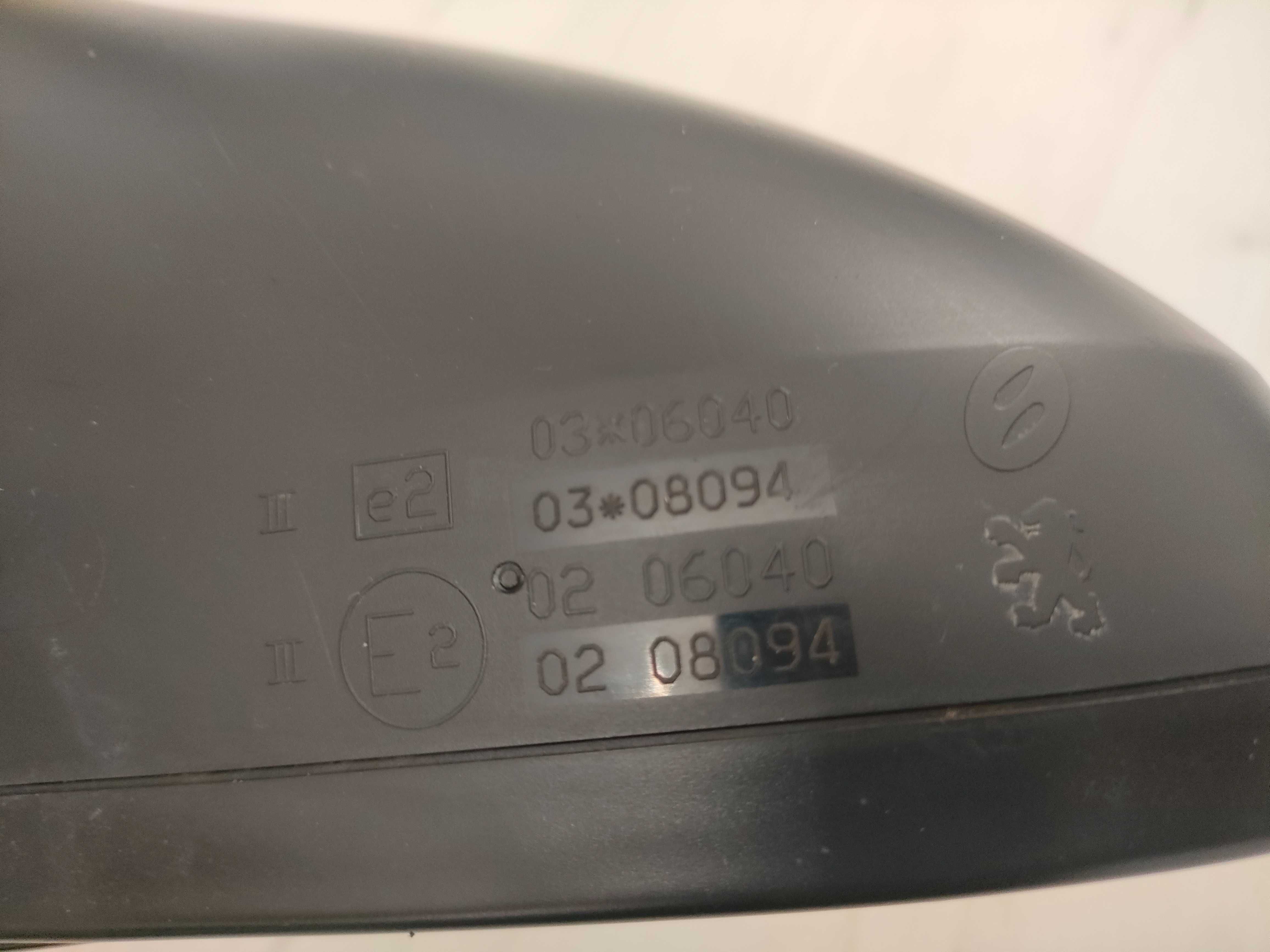 Peugeot 308 I elektryczne lusterko boczne lewe 6 pin