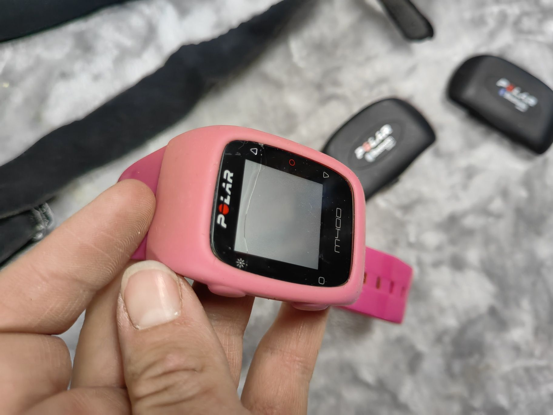 Zegarek polar M400 sprawny + 2szt pasów do pomiarów