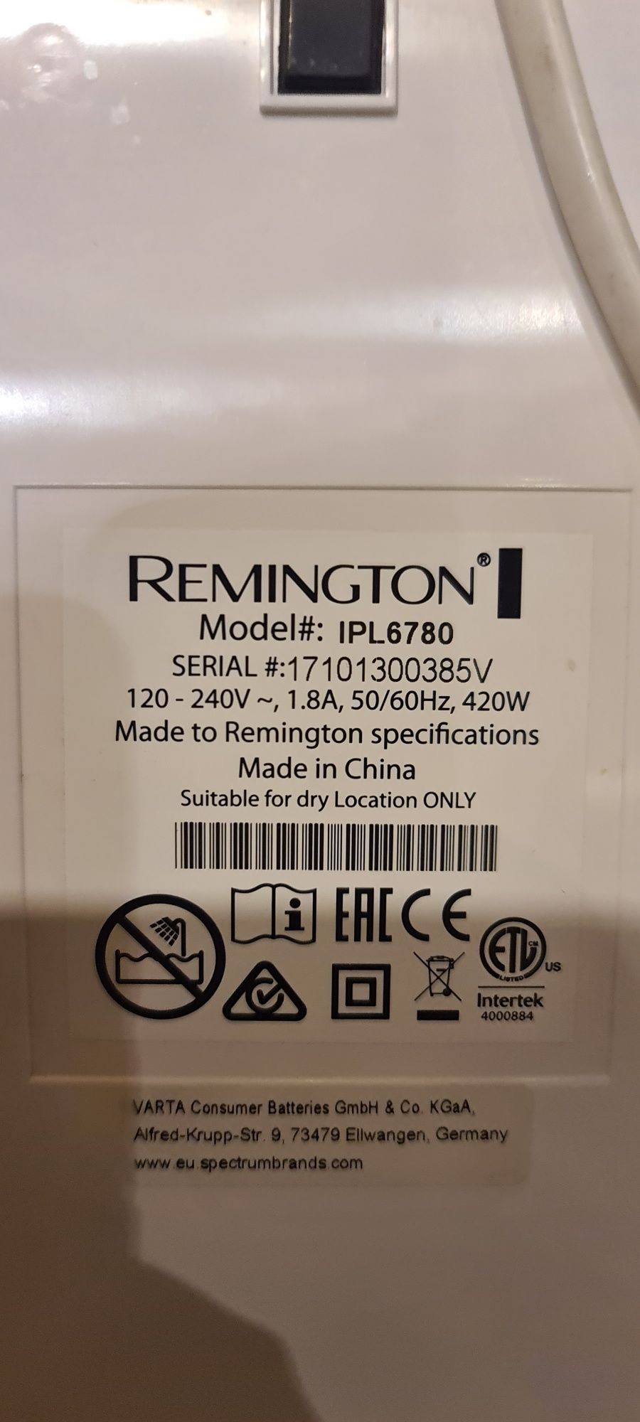 Фотоэпилятор REMINGTON i-LIGHT IPL6780