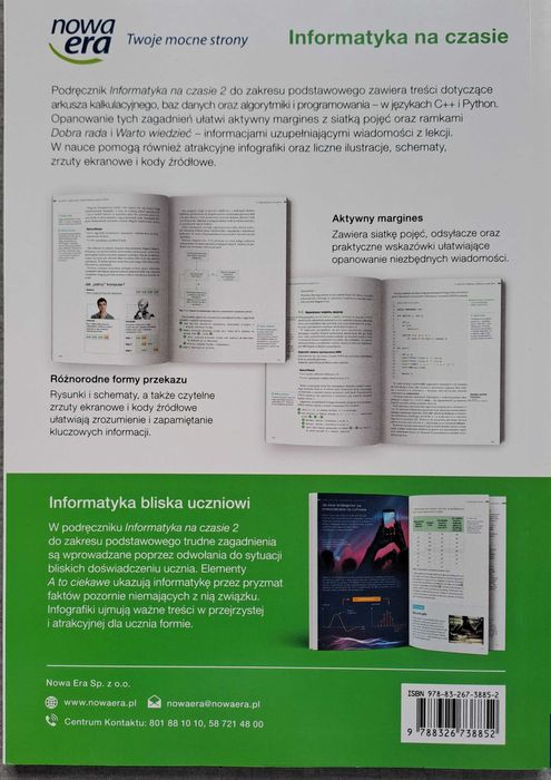 Informatyka na czasie 2, podręcznik informatyki. Zakres podstawowy