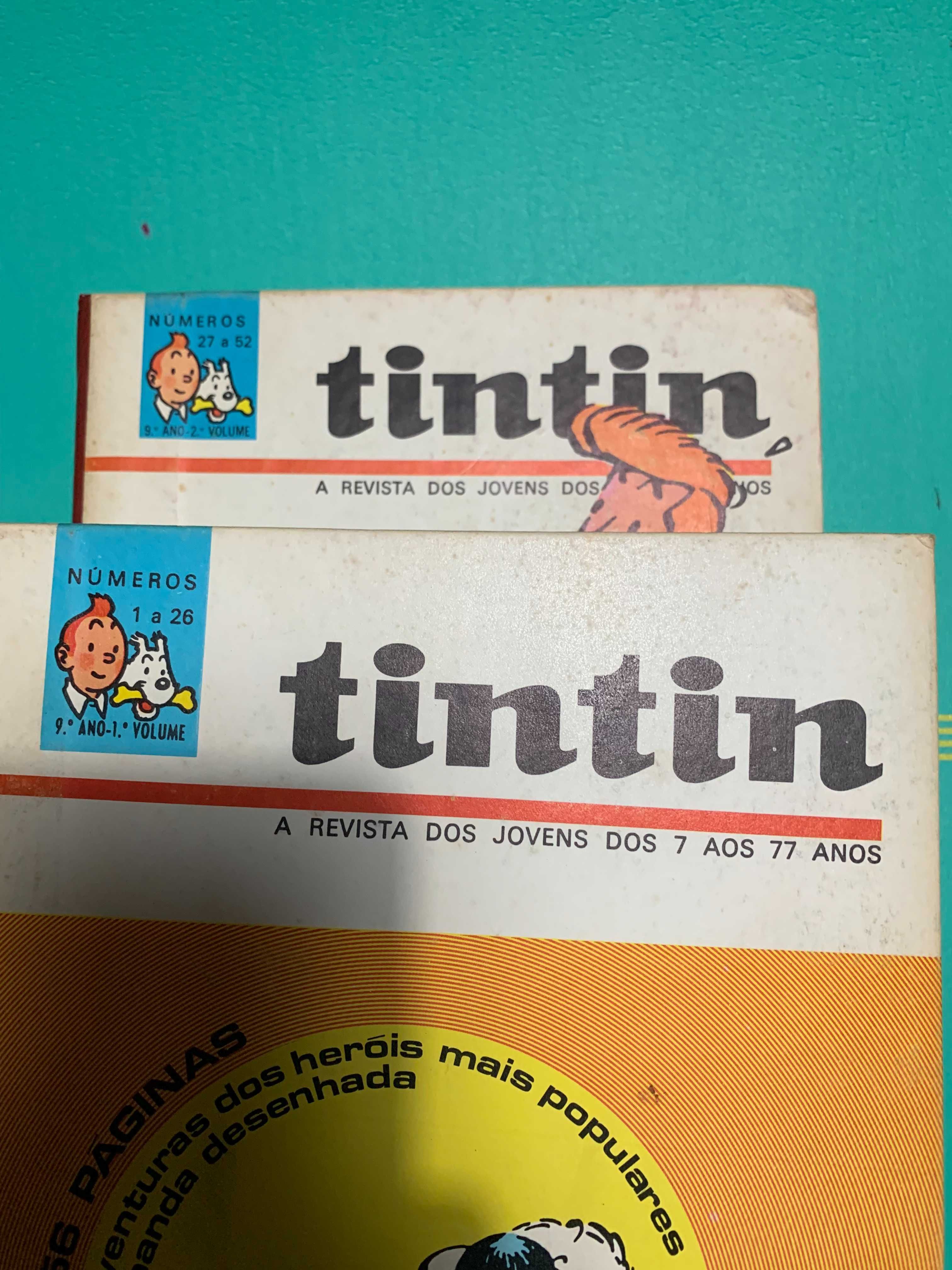 Tintin - vários volumes revistas encadernadas
