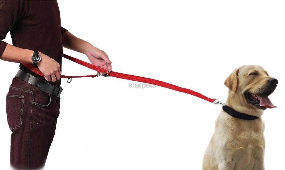 MOCNA przepinana regulowana SMYCZ dla PSA psów TRENINGOWA TAŚMA 5m