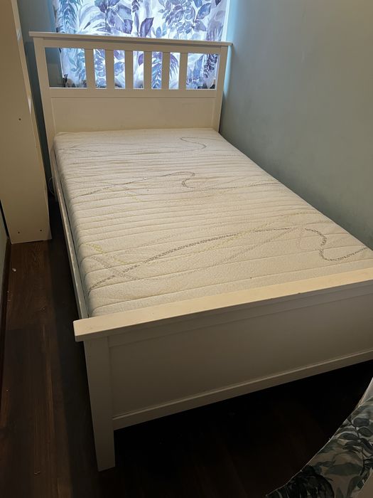Łóżko IKEA Hemnes + materac firma “dla spania”