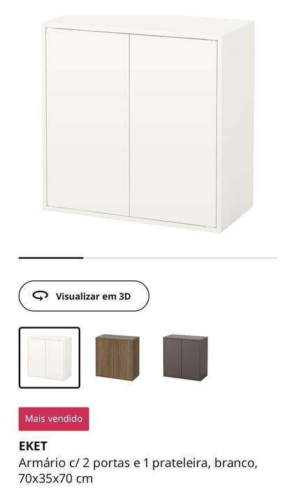 Armário EKET e cubos