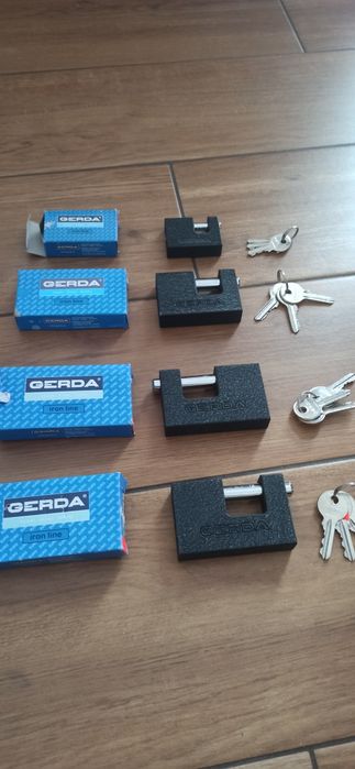 GERDA Nowa Kłódka Żeliwna Trzpieniowa GERDA Iron Line Rozmiary 5 i 8cm