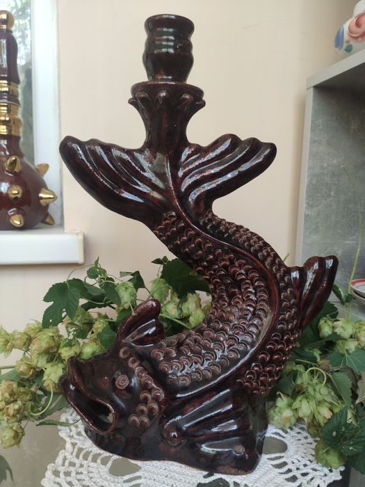 Керамика Украины, Васильковская майолика,Дивные звери,Опошня, куманец