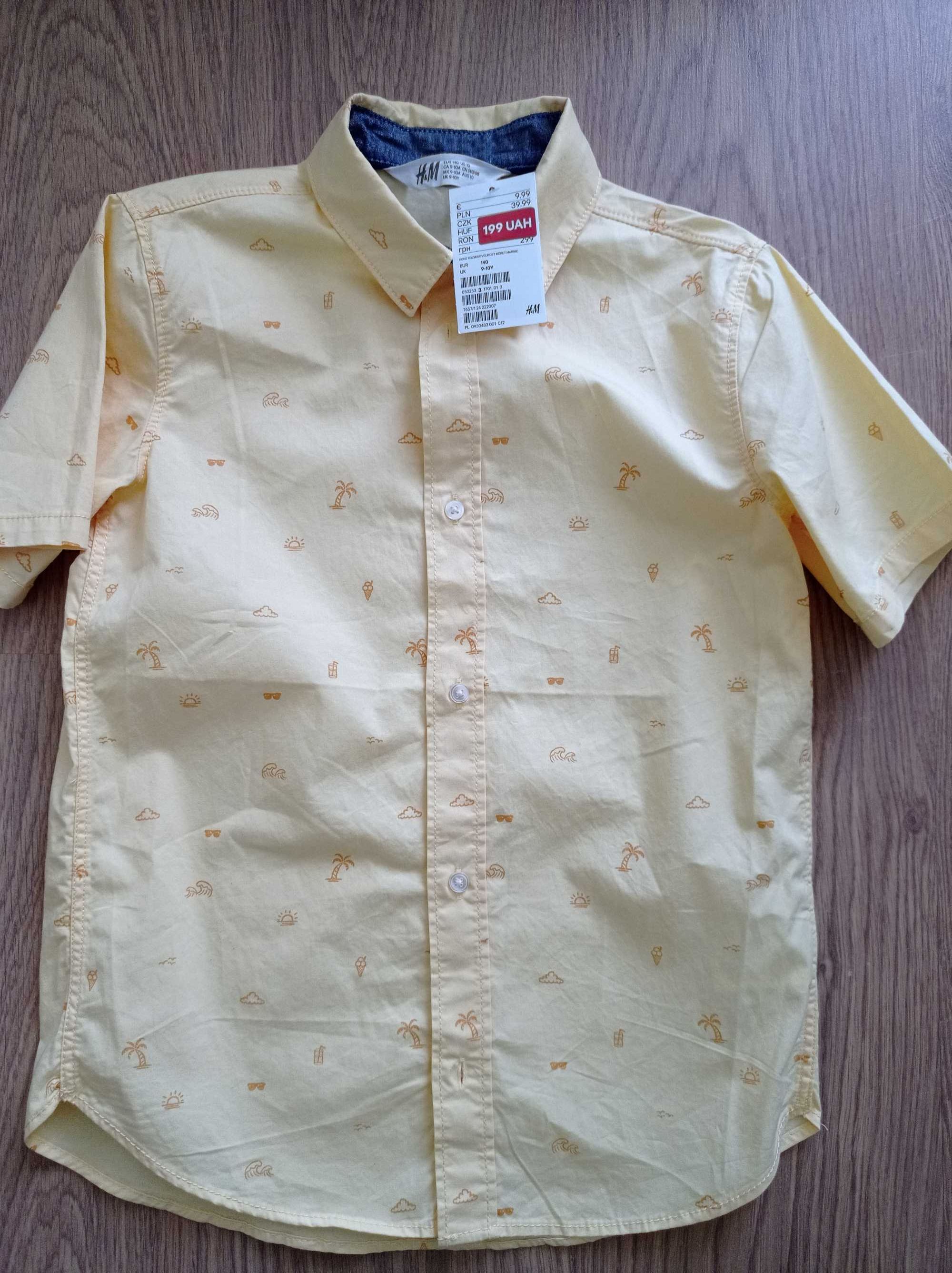 Рубашка H&M для мальчика, 140 см