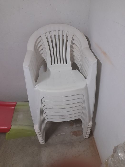 Conjunto 3 mesas e 8 cadeiras de esplanada