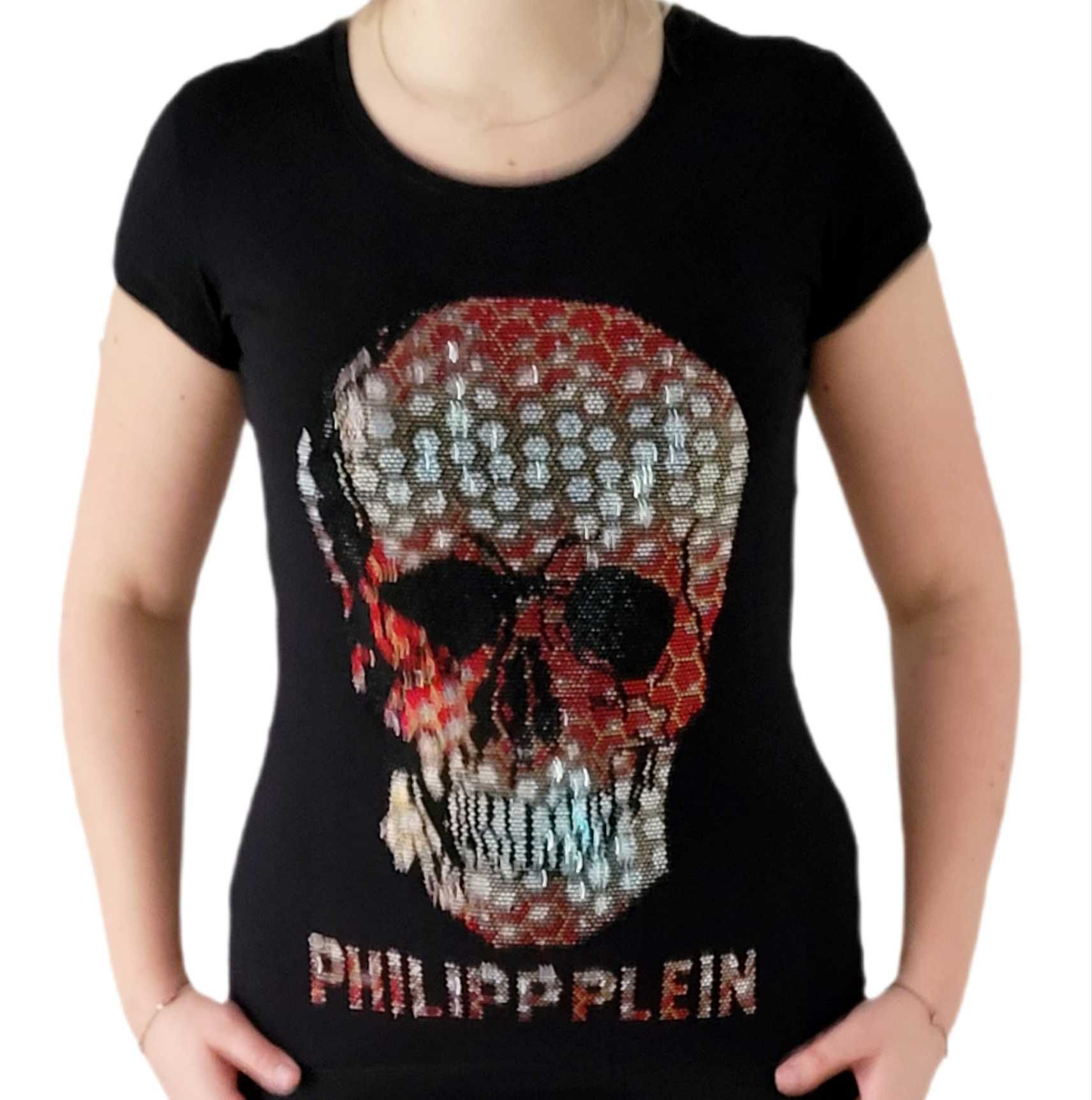 Koszulka damska Philipp Plein Skull cyrkonie