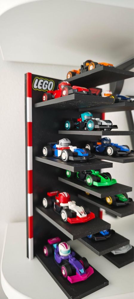 Стенд для 12 LEGO Minifigures F1 Speed ​​Champions (71049) Гараж