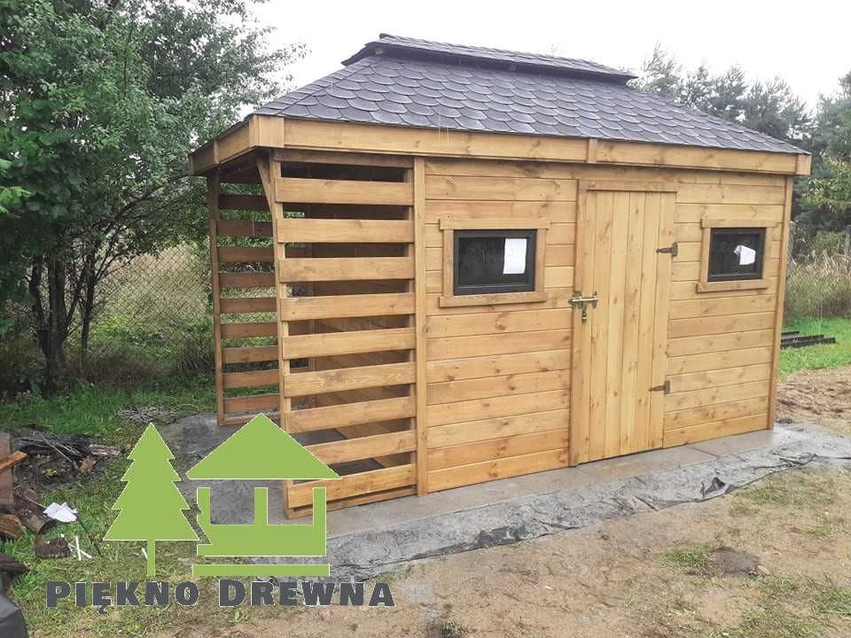 Domek Narzędziowy Alan 3x2+ 80cm Piękno Drewna SZYBKA REALIZACJA