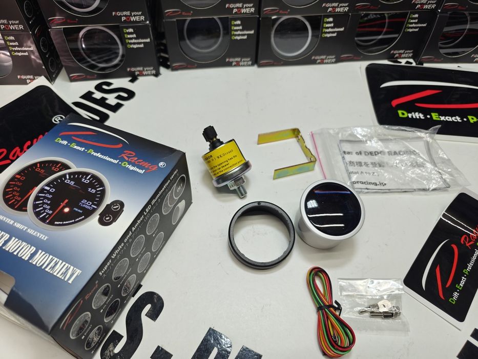 Manómetro DEPO pressão de turbo óleo água