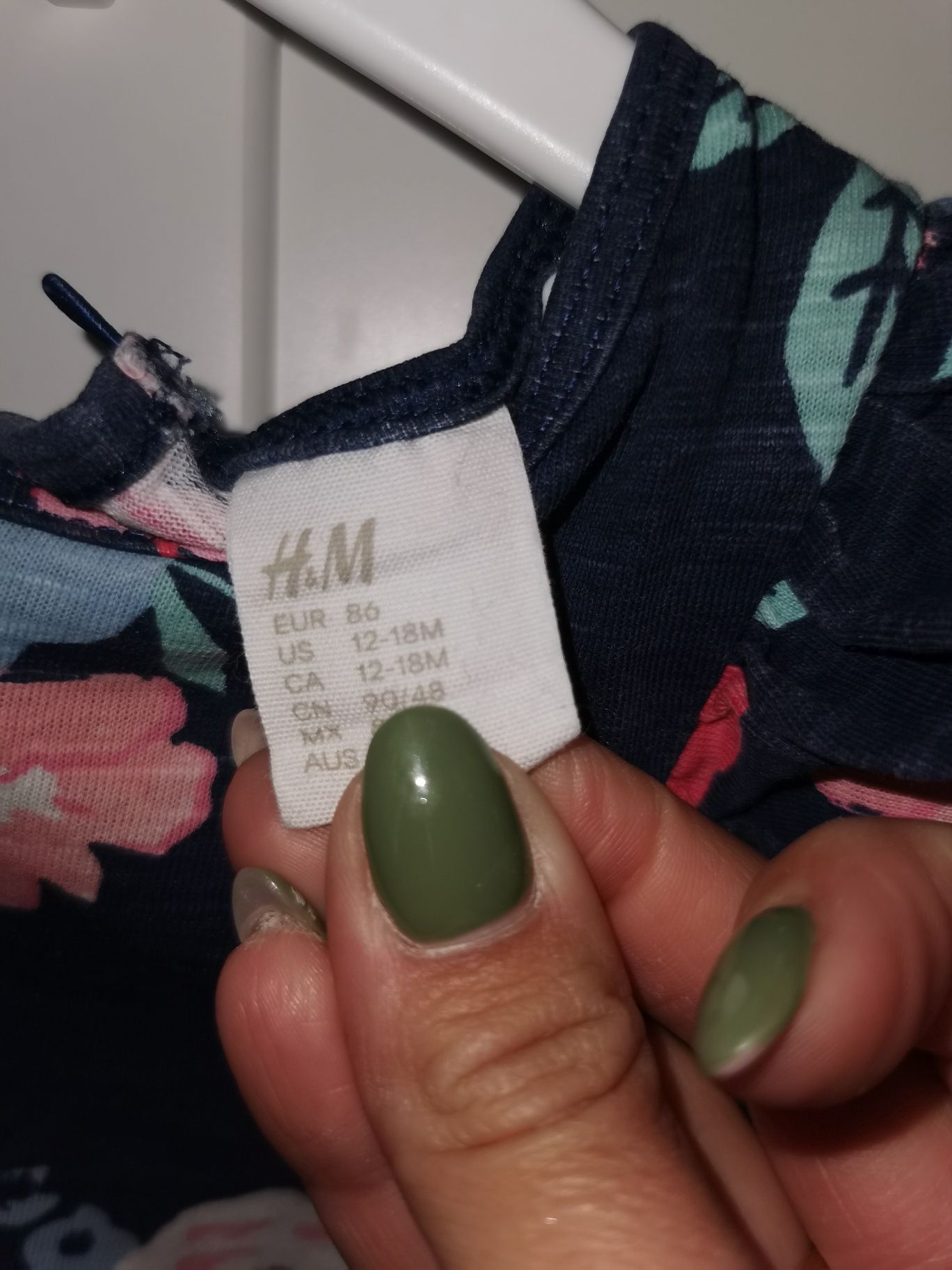 Sukienka dziewczęca h&m roz 86