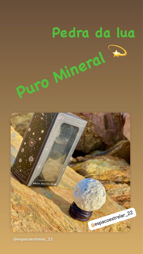 Pedra da lua em cristal