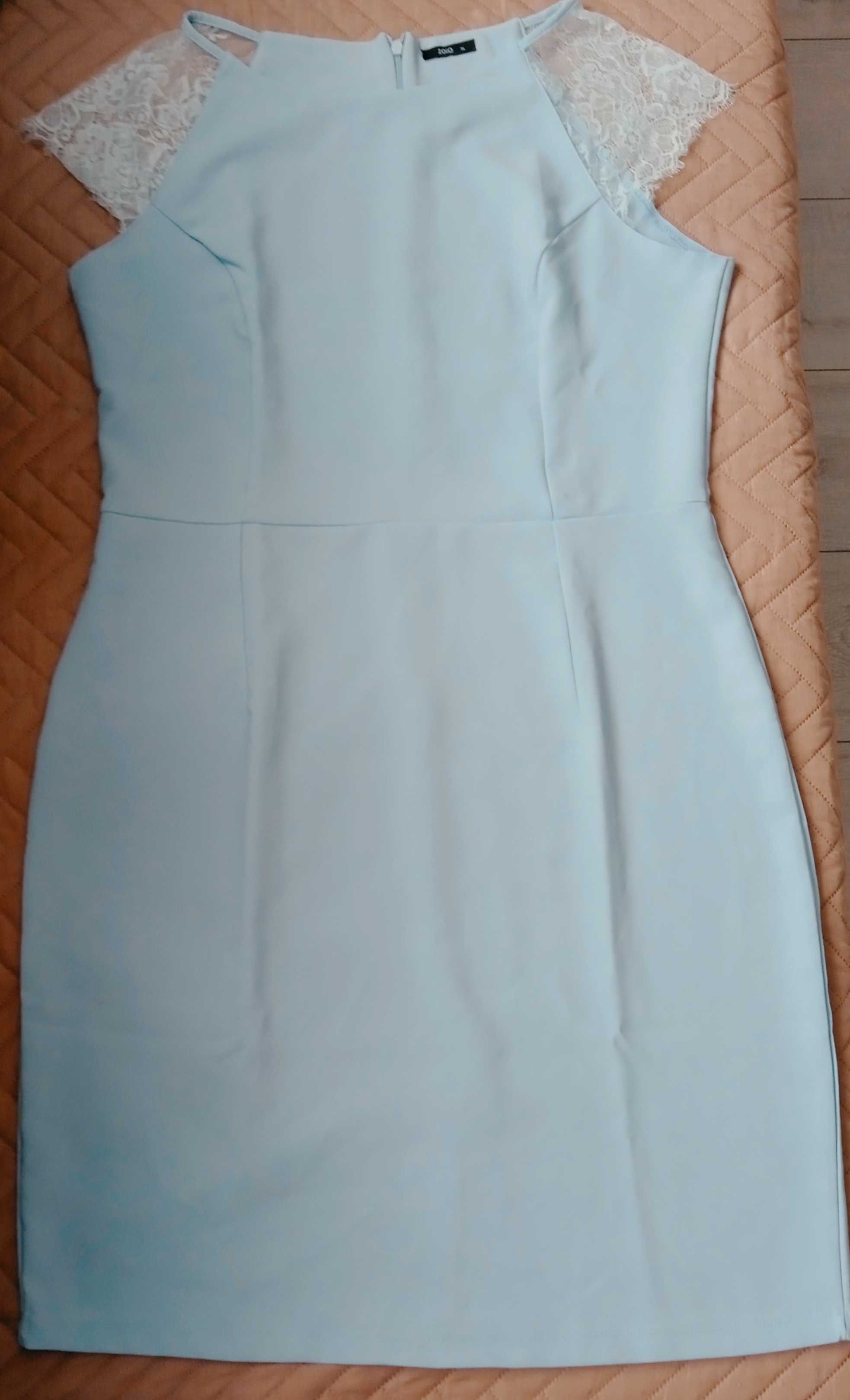 Sukienka błękitna, rozmiar XL