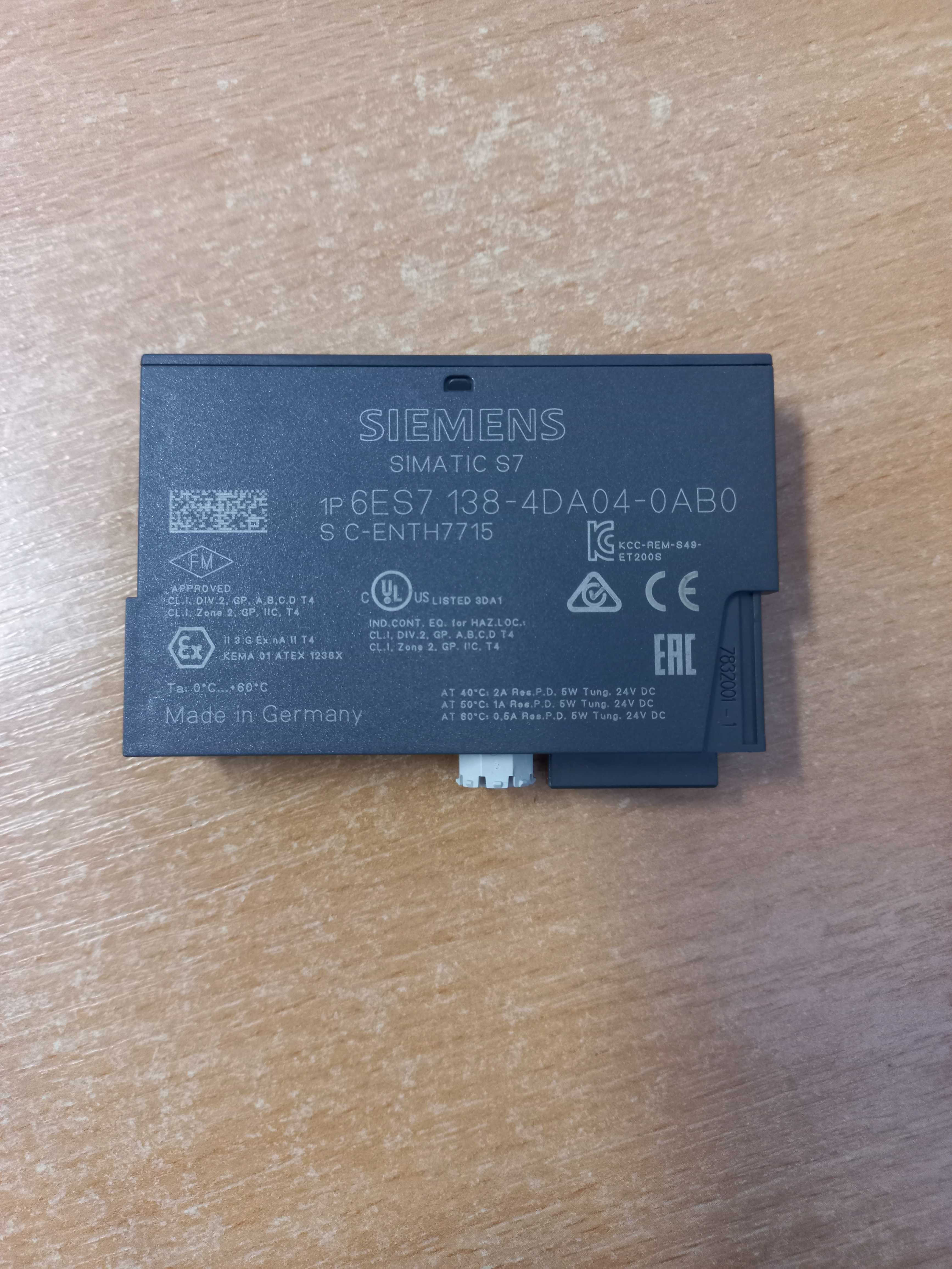 Продам модуль Siemens для ET200S 1 count 24V/100kHz 6ES7138-4DA04-0AB0