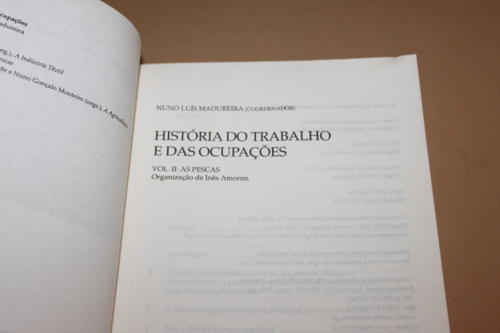 História do Trabalho e Ocupações Vol 2-As Pescas