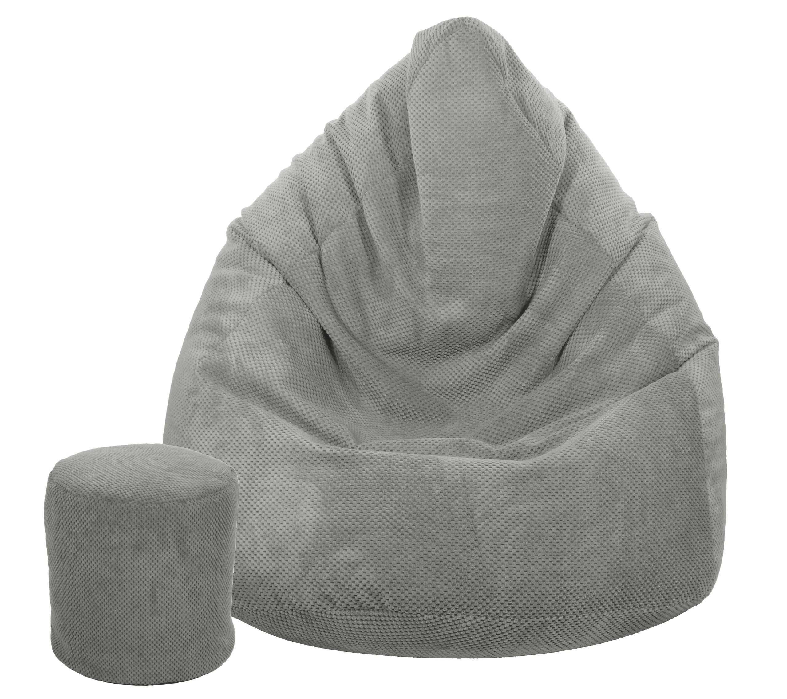 Pufa Worek Sako + GRATIS | Mega Fotel Pluszowy Puf Siedzisko 125x95cm