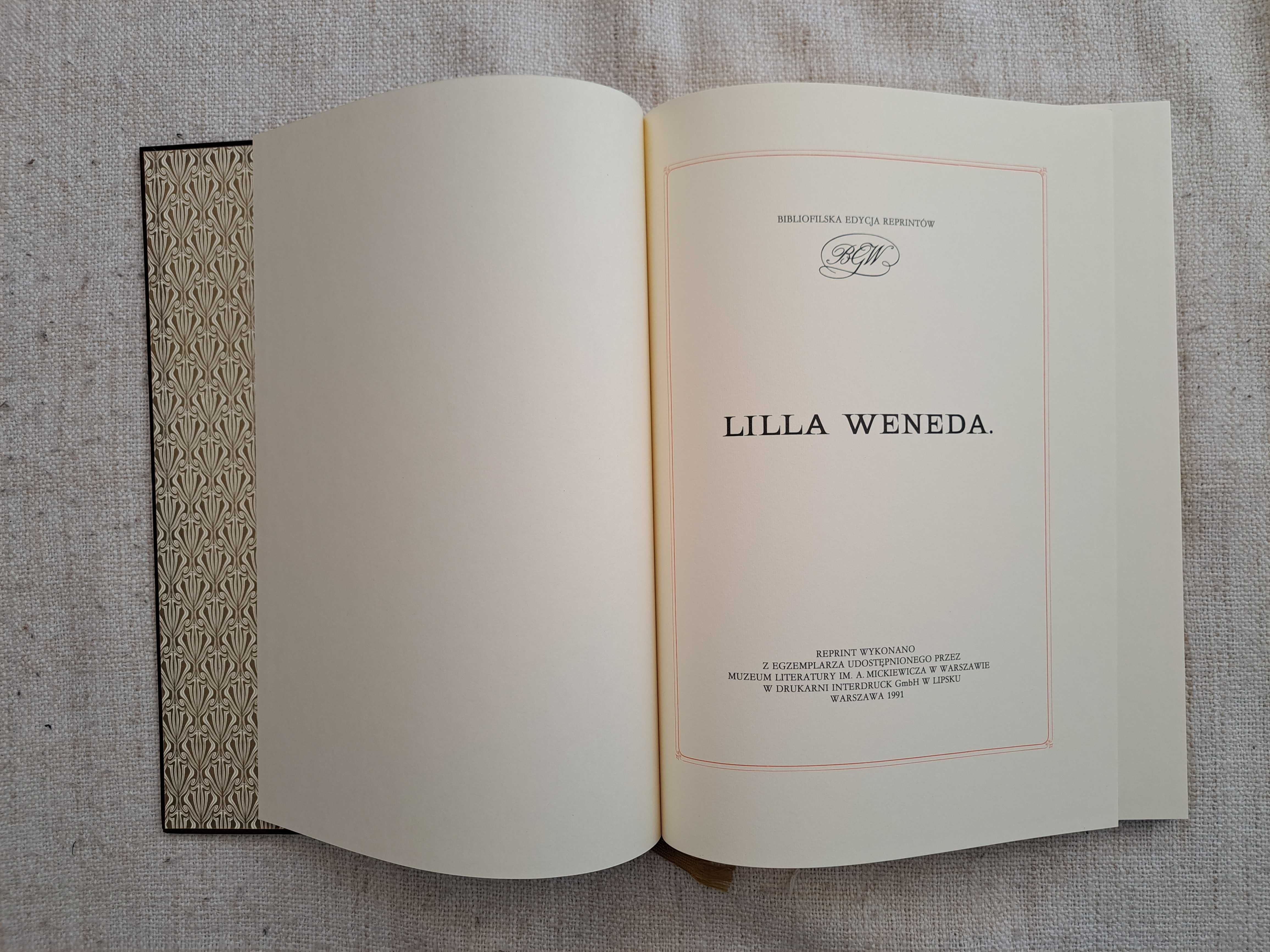 Lilla Weneda. Juliusz Słowacki. Ilustracje Andriolli. Reprint z 1883 r