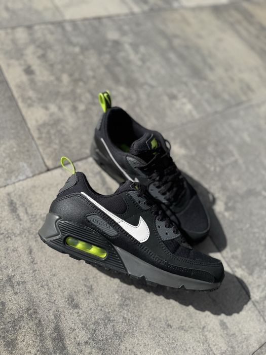 Buty Nike air max 90 wt czarne zielone 38,5 24 cm
