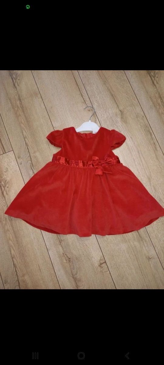 Czerwona sukienka HM 86 Święta elegancka