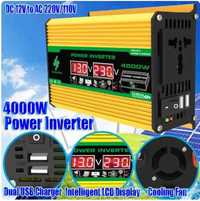 Перетворювач напруги, Інвертор 4000W 12V DC to AC 220V новий