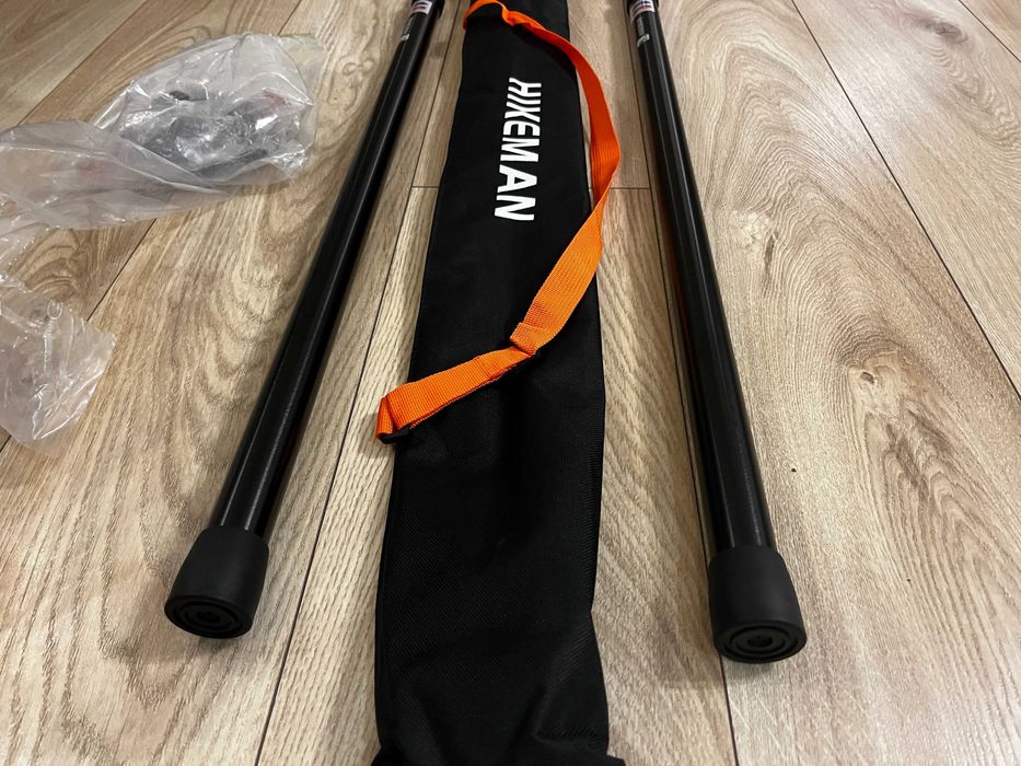 HIKEMAN Drążek do namiotu kempingowego, teleskopowy  2 szt. 93–230 cm