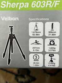 Bardzo stabilny Statyw do aparatu Velbon sherpa 603 R / F