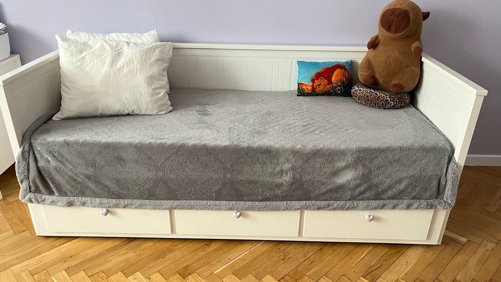 HEMNES leżanka z 3 szufladami – IKEA, rok używana, bez materacy