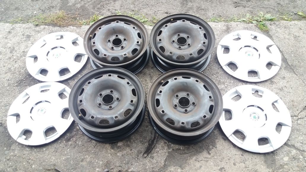 Felgi stalowe Skoda Fabia, VW Polo 5x100 5J14 ET35, 6J14 ET43